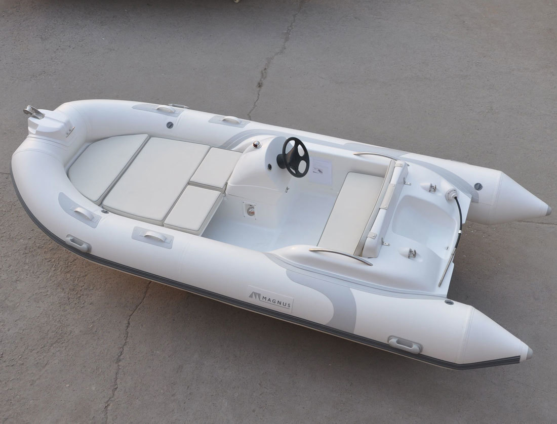 Liya 11ft/3.3m Inflatable Rib Boat - Hypalon Tubes, 3 Air Chambers, 5-person Capacity | Safe, Durable, And Versatile For Cruising, Fishing, And Transportation