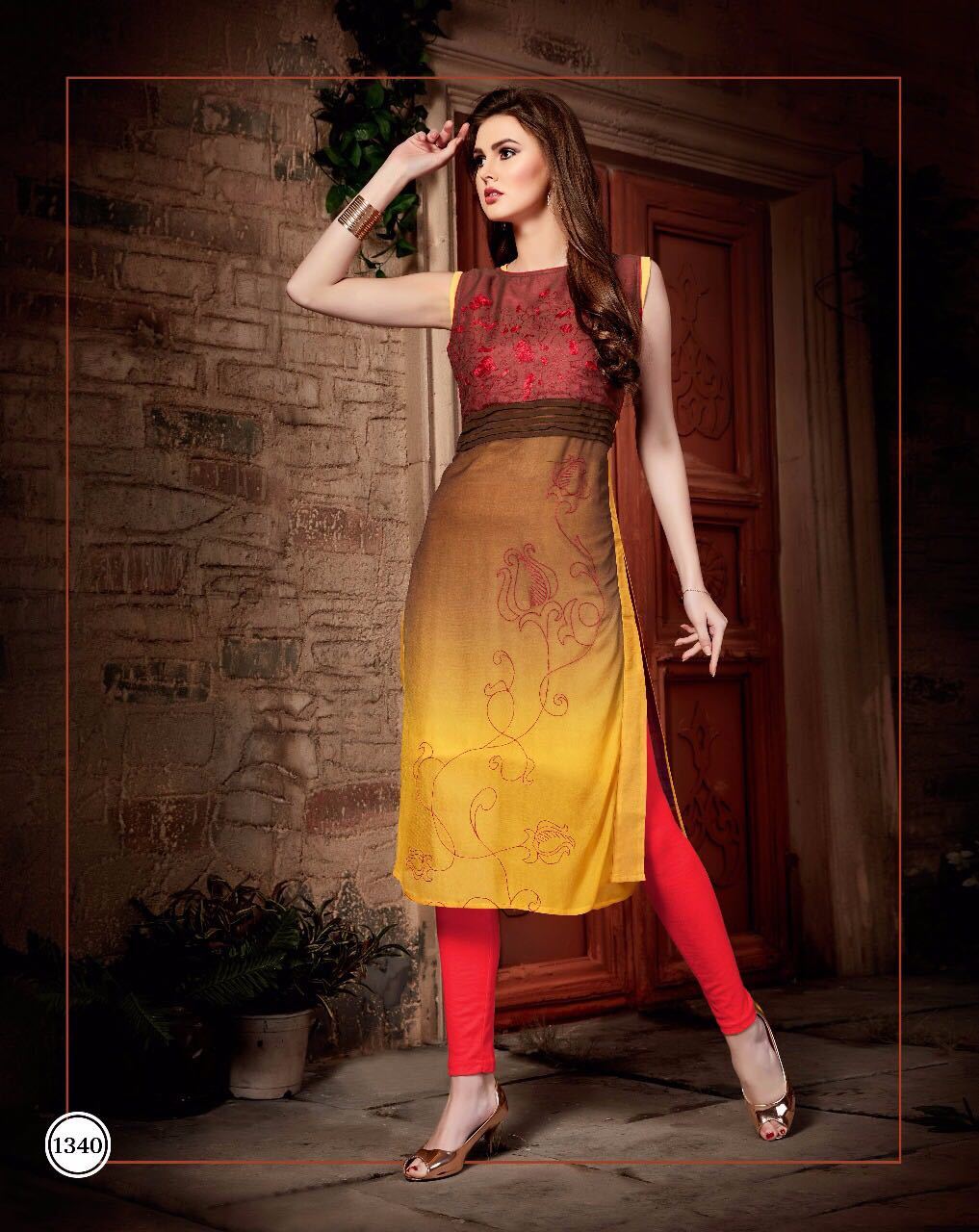 Multi Color Light Weighted Kurtis