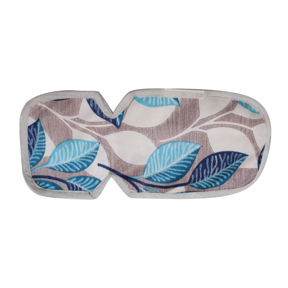 Blue Big Leaves Design Refrigerator Handle Cover