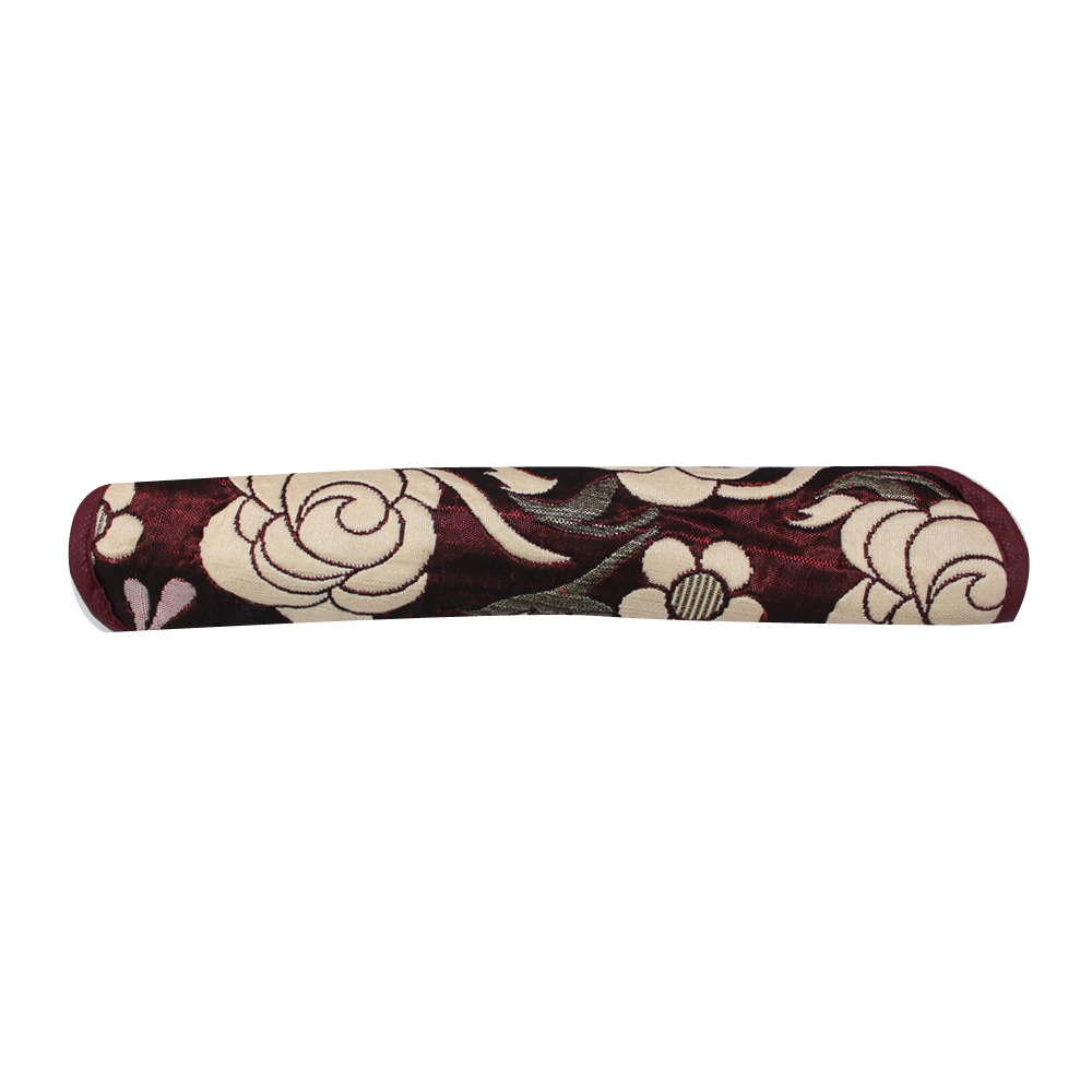 Red Base Rose Flower Design Refrigerator Handle Cover