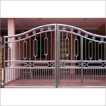 Stainless Steel Main Gate - 2-3m Height, 2-4m Width | Polished Finish, Swing Gate for Residential/Commercial Entry, 1 Year Warranty