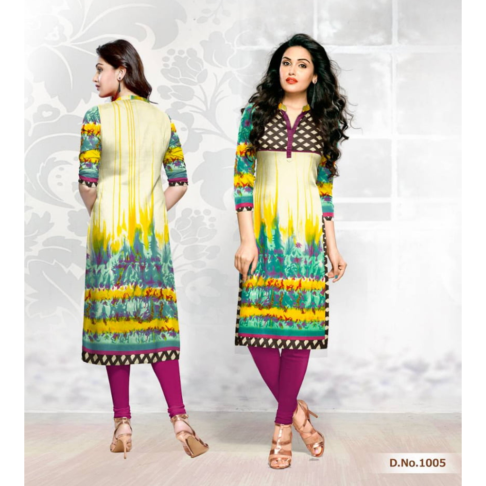 Multi Colour Cotton Kurtis