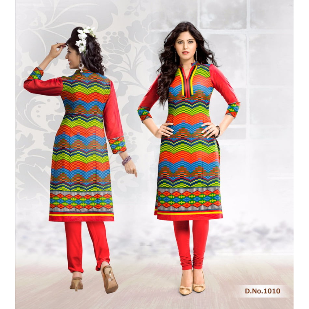 Multi Colour Cotton Kurtis