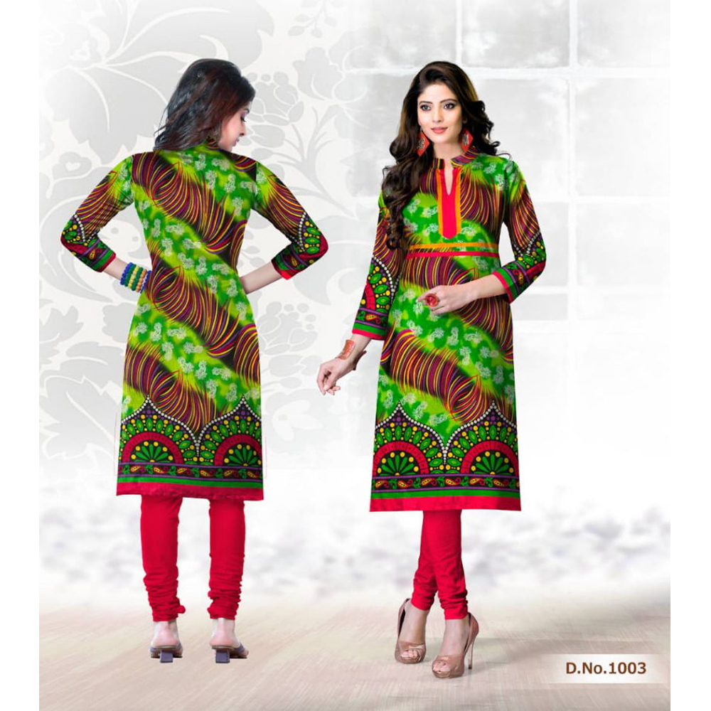 Multi Colour Cotton Kurtis