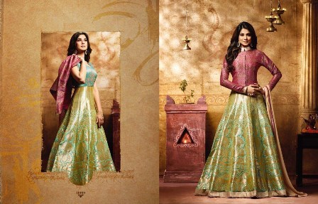 डिजाइनर जैकेट अनारकली सूट
