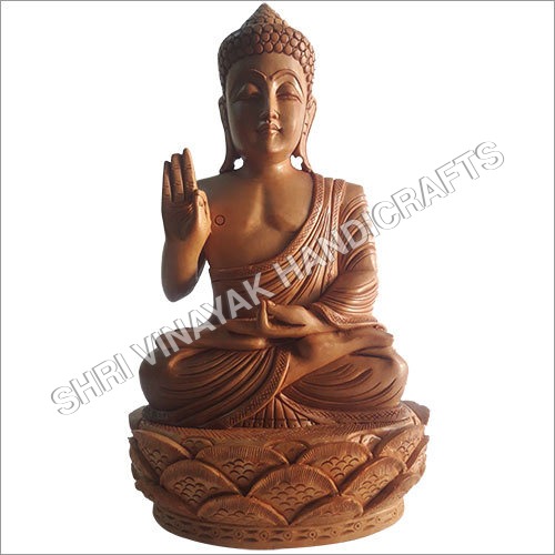 लकड़ी का भगवान बुद्ध