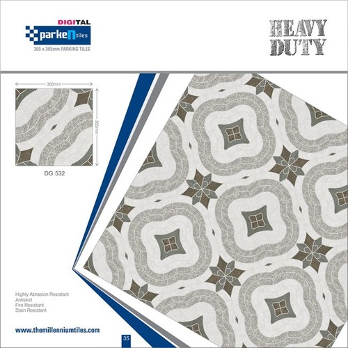 Porcelain Vitrified Parking Tiles