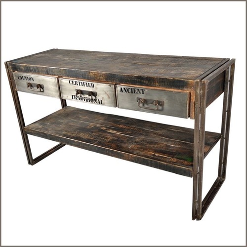 Industrial Console Table