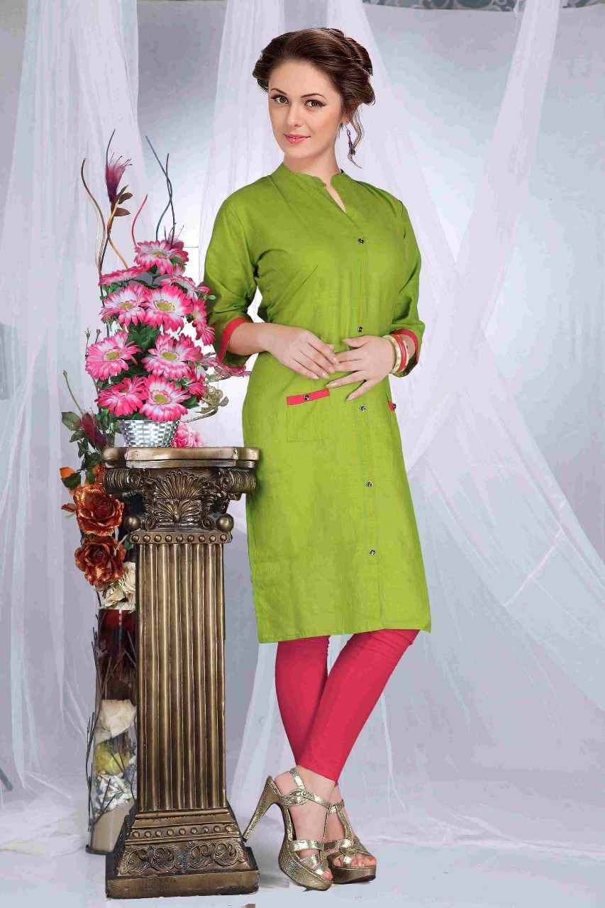 Creta Fabrics - Pure Cotton Slub With Silai Patterns, Pocket Size, Short Sleeve, Pink, Summer Wear, L & Xl