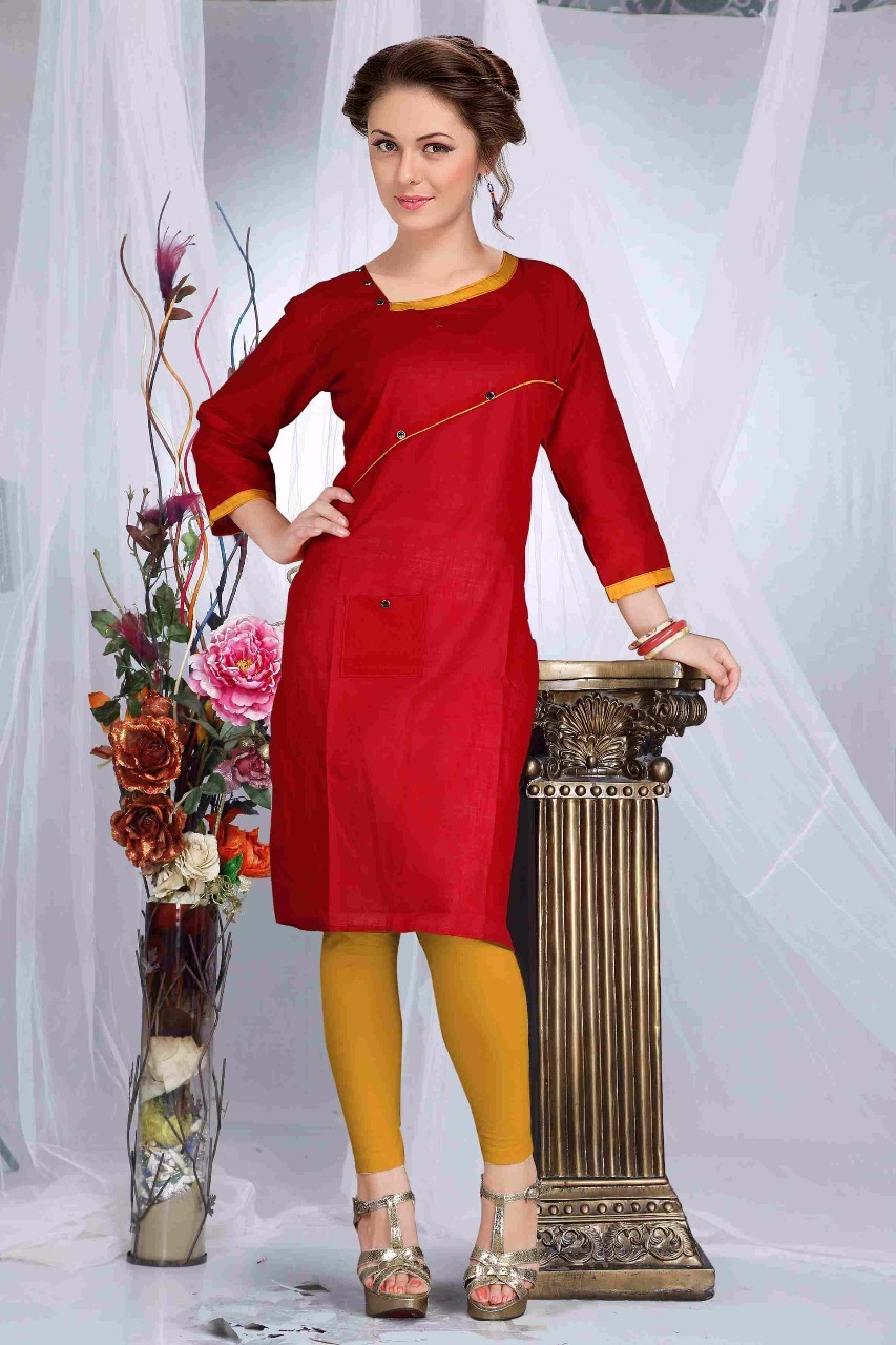 Creta Fabrics - Pure Cotton Slub With Silai Patterns, Pocket Size, Short Sleeve, Pink, Summer Wear, L & Xl