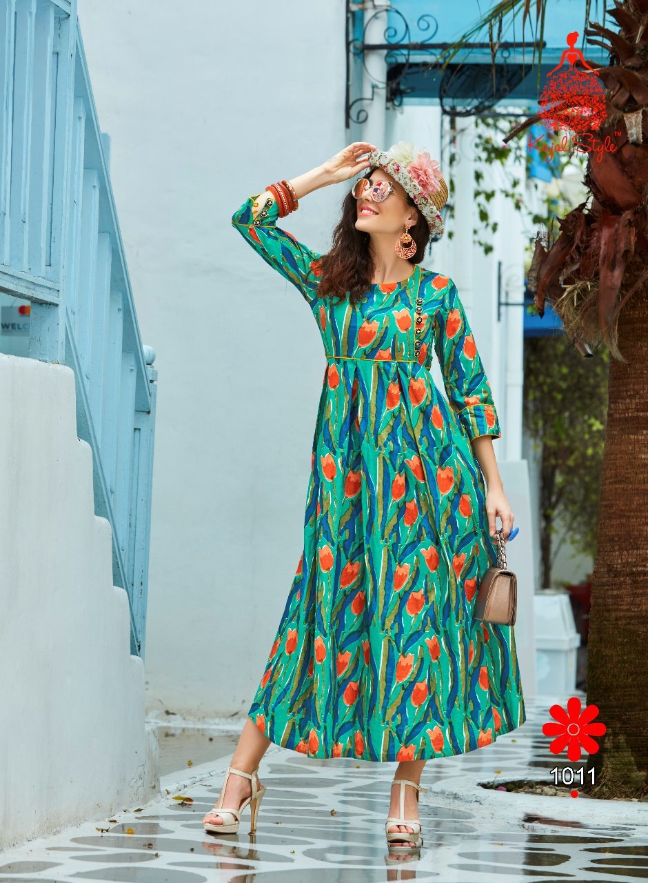 Yellow Fancy Kurtis