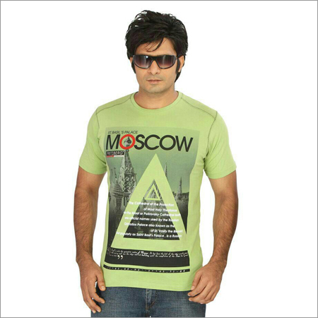 पुरुषों के लिए गोल नेक आधुनिक टी-शर्ट