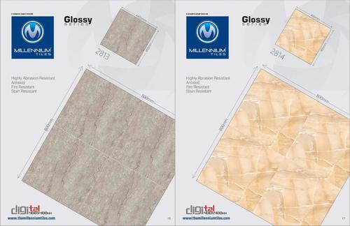 पीली 40X40 फ़्लोर टाइल्स