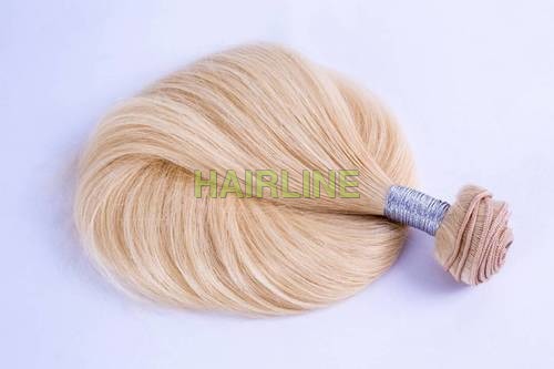 Blonde Weft Hair - Remy Indian Human Hair, White and All Colors, Unisex Accessory with Hair Bands