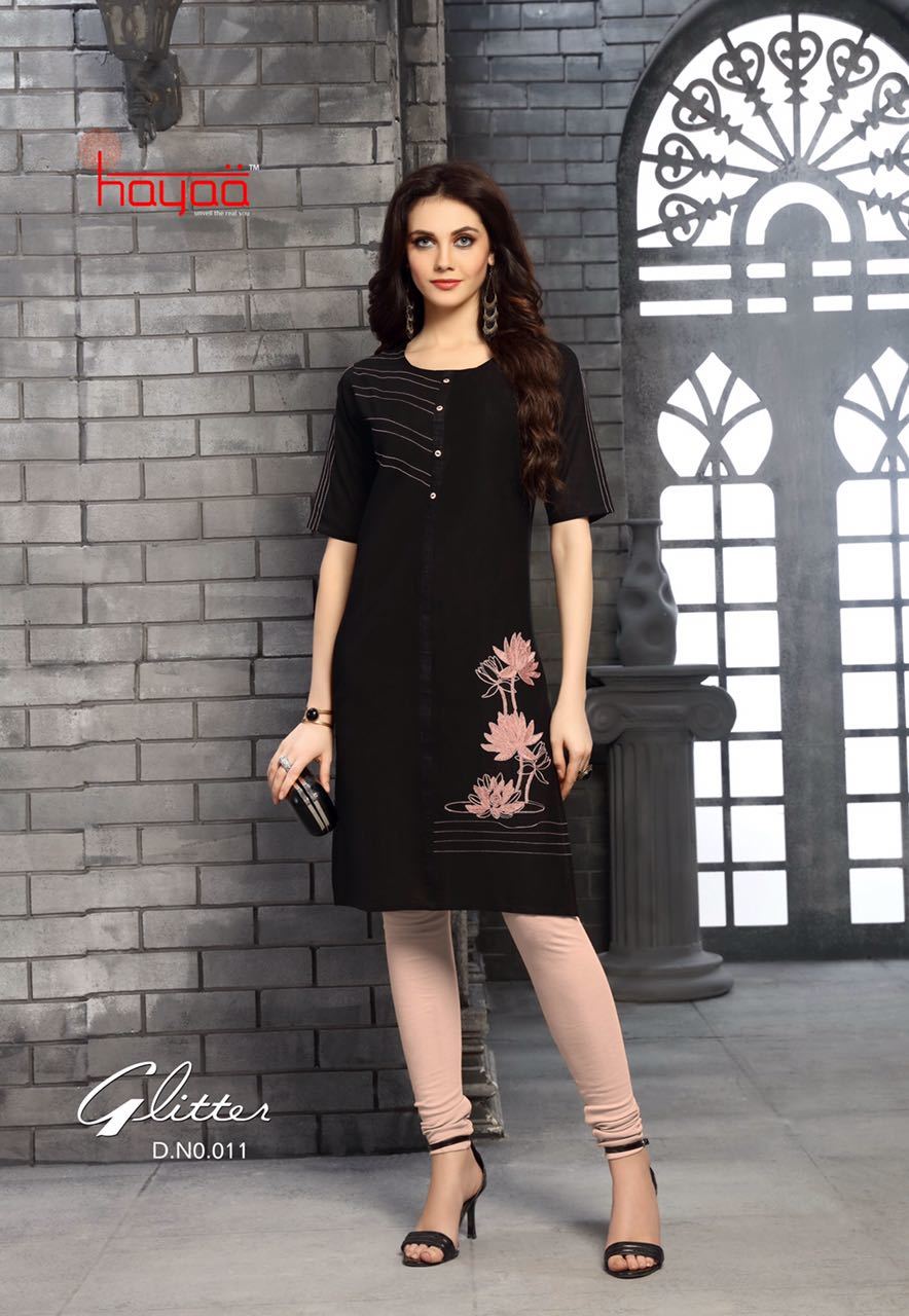 Glitter - Cotton Slub Fabric, Straight Fit With Embroidery Design And Silai Pattern, Sizes L To 3xl, Available In 11 Stunning Designs