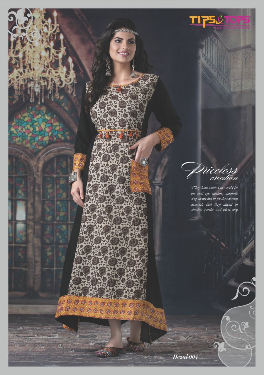 Hezal Festival Special Full Length Fancy Kurtis - Cotton Print, Reyon Heavy 14kg, 3/4th Sleeves | 9 Designs Available, Size Range M38 To Xxl44, Perfect For Summer