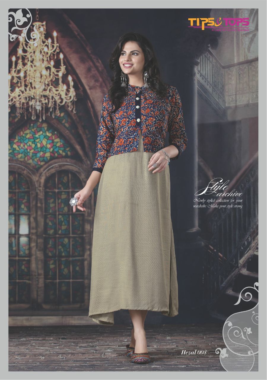 Hezal Festival Special Full Length Fancy Kurtis - Cotton Print, Reyon Heavy 14kg, 3/4th Sleeves | 9 Designs Available, Size Range M38 To Xxl44, Perfect For Summer
