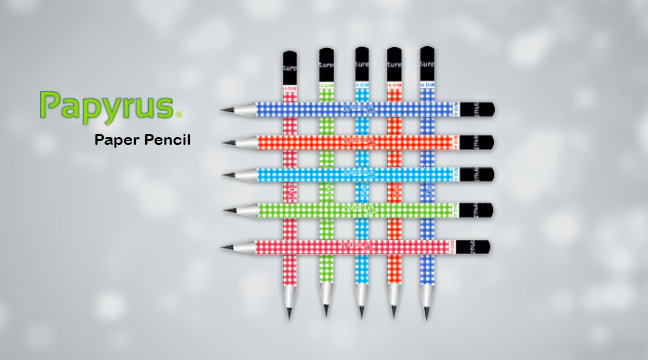 Papyrus Pencil - Paper Material, Unique Shapes And Designs | Strong Lid, Deep And Dark Pigment, Excellent Writing Quality