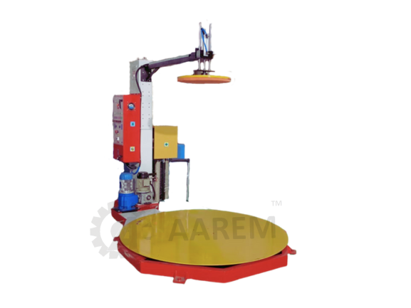 होल्डर के साथ पैलेट स्ट्रेच रैपिंग मशीन