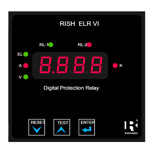 Digital Earth Leakage Relay - 96 x 96 mm, 300V Measuring Range, True RMS Measurement, Adjustable Trip Settings, Leakage Current Monitoring, Ultra Bright LED Display