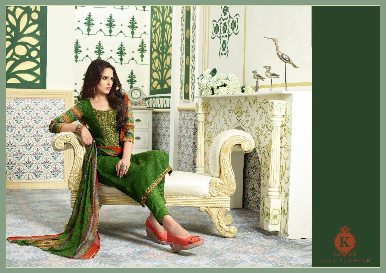 Pashmina Fabric Salwar Kameez With Embroidary Work