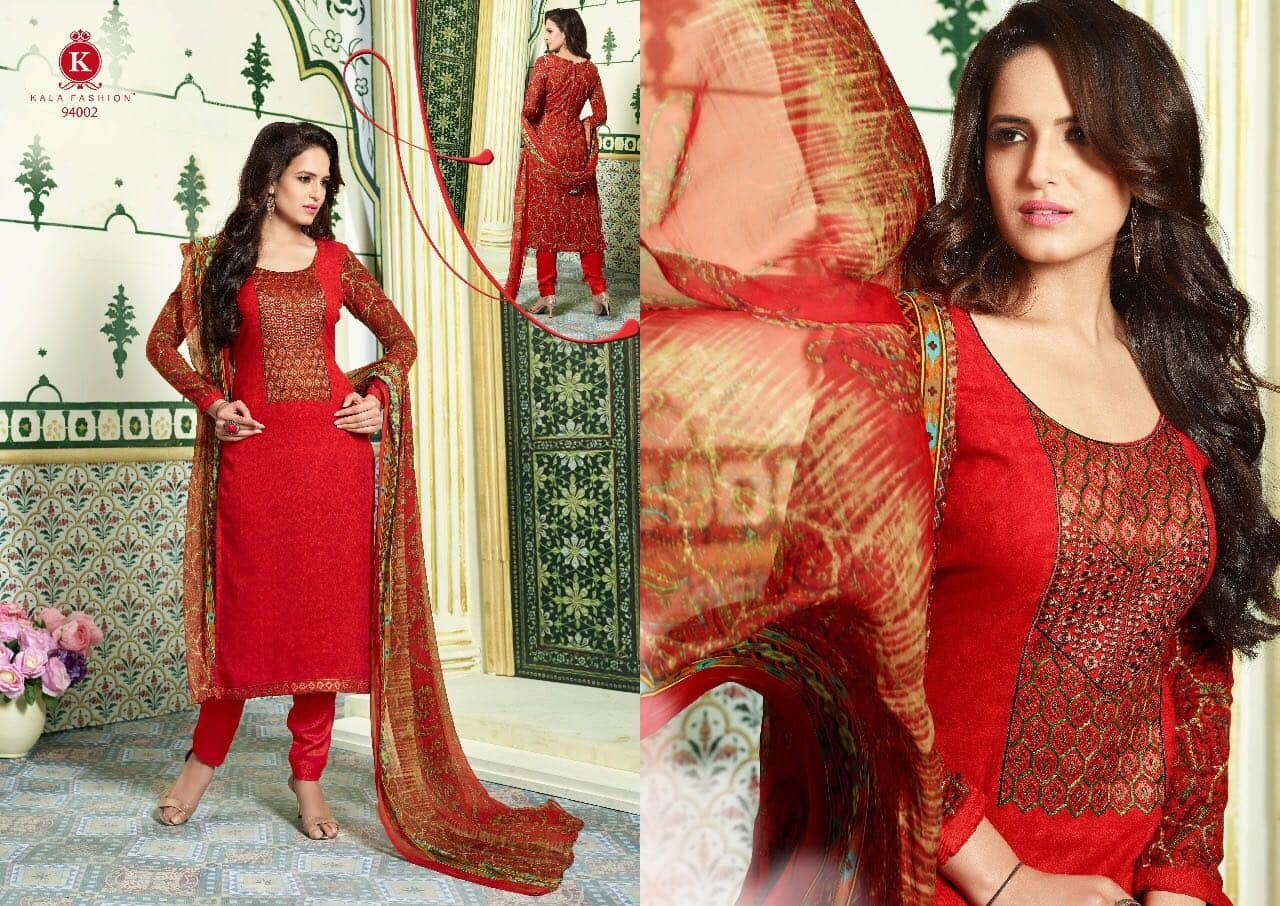 Pashmina Fabric Salwar Kameez With Embroidary Work
