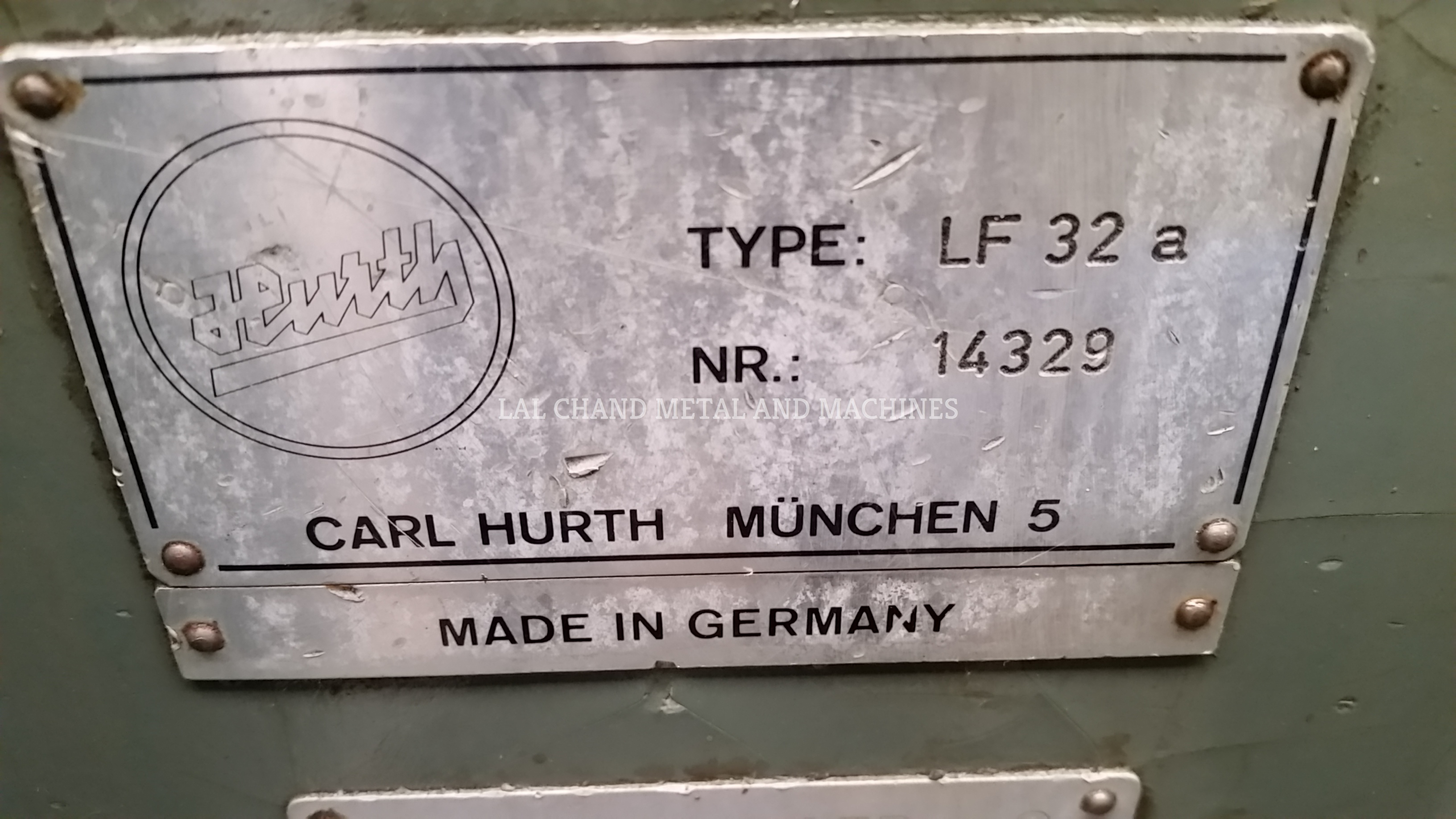 Hurth Key Way Milling Machine