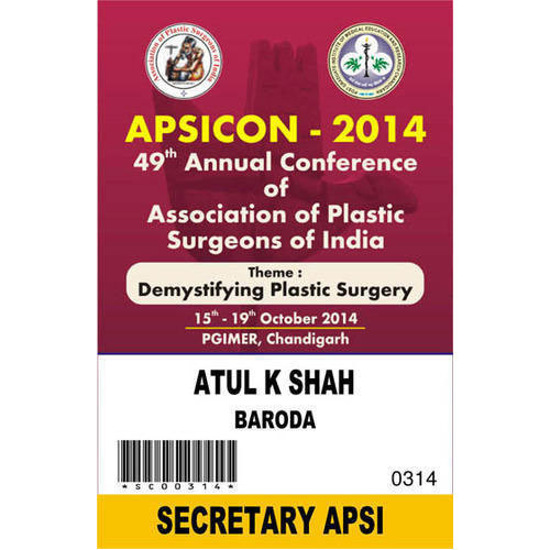 Conference Card - PVC, 90 x 139 mm / 95 x 120 mm, Red, 0.5 - 1.0 mm Thick | Elegant Design, Light Weight, Water Resistant, Wear Resistant