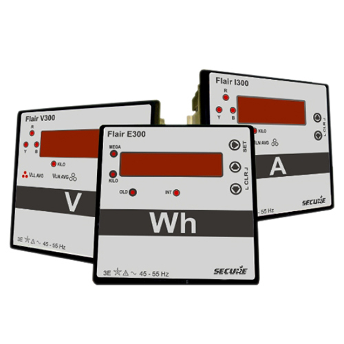 Secure Meter Digital Panel Meters Flair Series - Color: White And Black