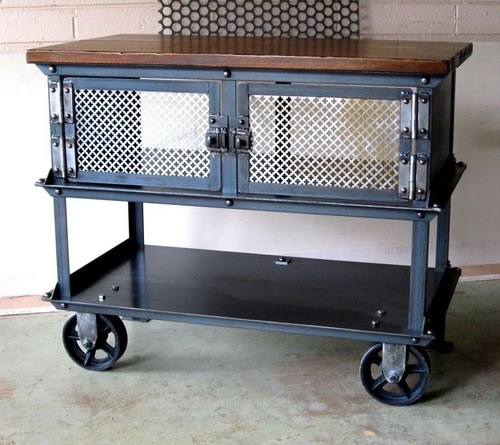 Industrial Wine Trolley