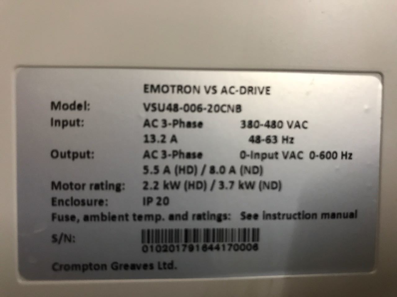 Fresh Emotron Ac Drive