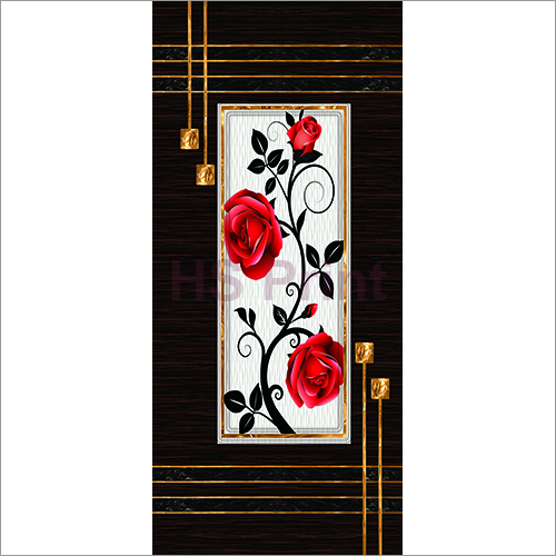 Any Color Floral Digital Door Print Skin