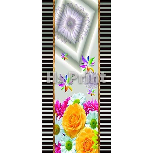 Colorful Vinyl Printed Door Sheets - Decorative Paper, Custom Sizes Available, Glossy Finish, Non-Dust Feature, 70 gsm Thickness