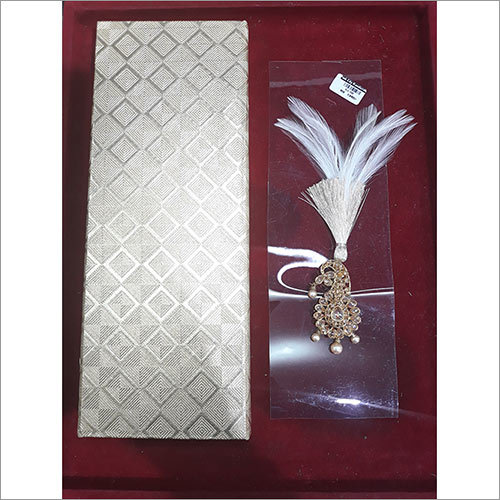 Kalgi - Silver Imitation Jewelry Brooches for Men | Party, Anniversary, Engagement, Gift, Wedding Charms