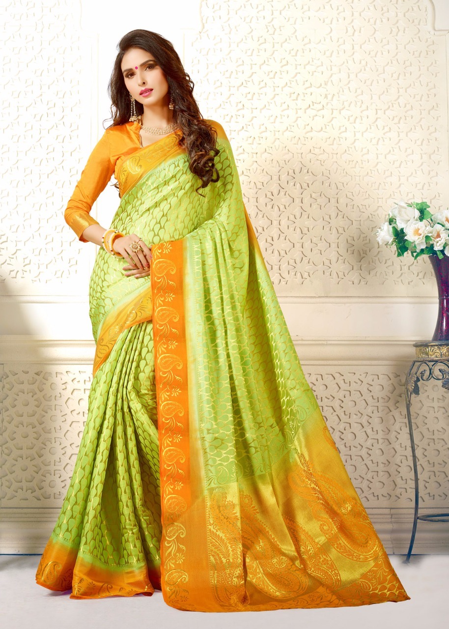 Multi Printed Silk Saree