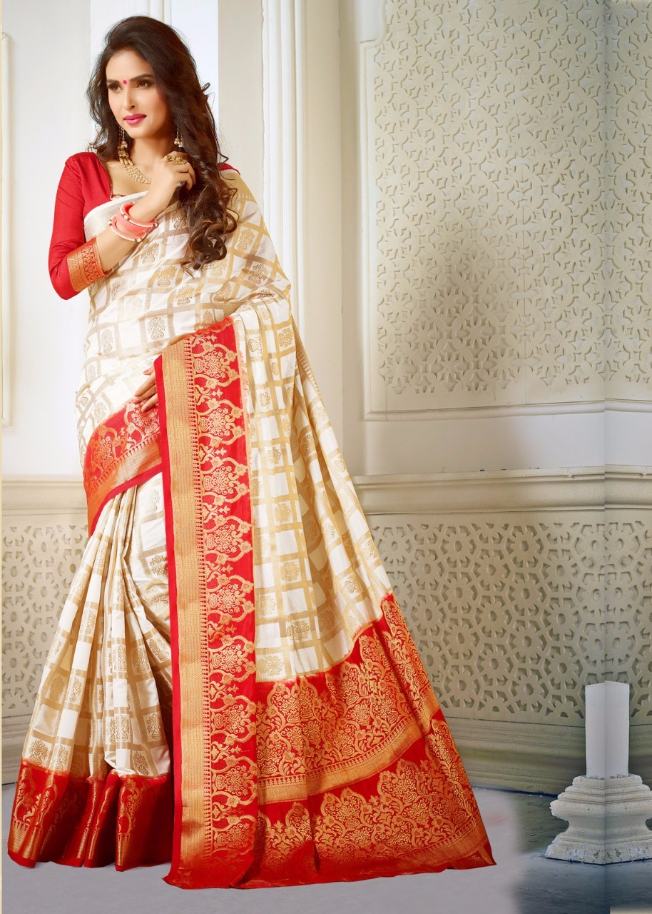 Multi Printed Silk Saree