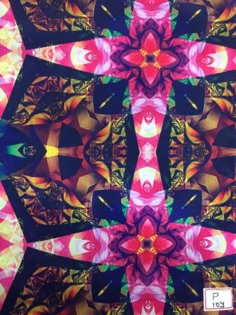 Poly Crap Silk Digital Print Fabric