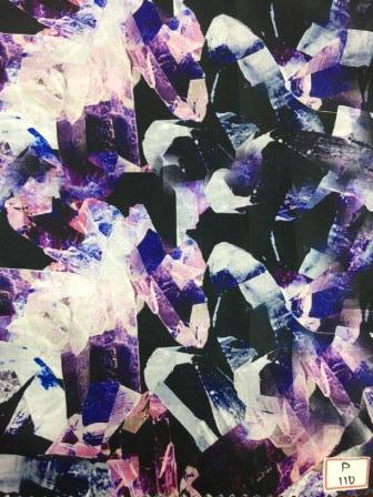 Poly Crap Silk Digital Print Fabric