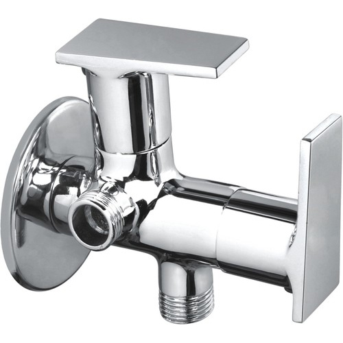 स्टेनलेस स्टील एंगल कॉक 2 इन 1