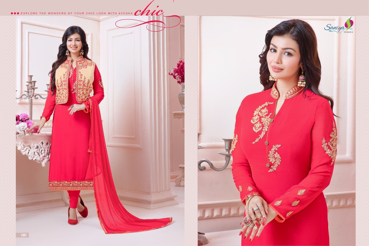 Fox Georgette With Handwork