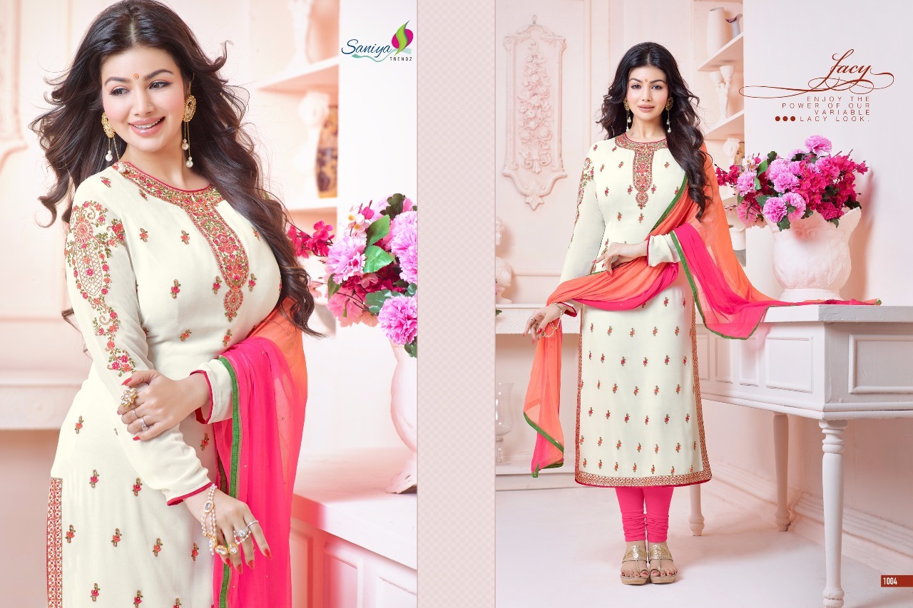 Fox Georgette With Handwork