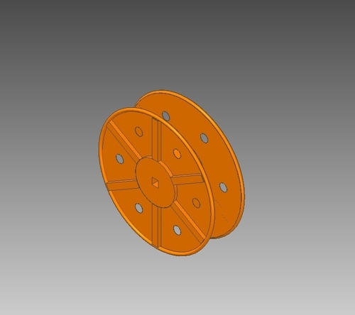 SPOOL - Steel, 12x4 Inches, 10 Holes | Durable, Lightweight, Space Saving, Corrosion Resistant, Easy Handling, Powder Coated for Versatility