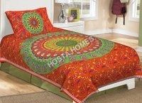 Multi Floral Print Single Bed Bedsheet (60*90)inch