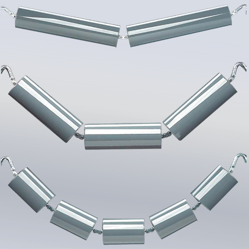 Garland Idlers - Steel, HDPE, and Polymer Handles | 3-Roll and 5-Roll Design for Efficient Bulk Material Conveyance, Custom Sizes and Configurations Available