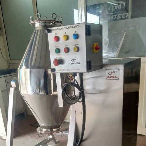 Double Cone Blender - Stainless Steel Alloy, Silver Color, 220-440 Volt, Plc Control | High Performance, Low Noise, Lower Energy Consumption