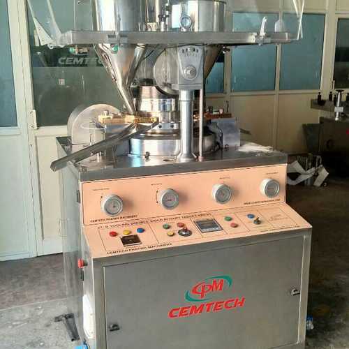 Silver Double Sided Rotary Tablet Press