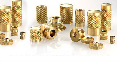 Brass Knurling Inserts - Free Cutting Brass IS 319 Type (I), ISO Metric & UNC Threads | Polished Finish, Round Shape, Go & Not Go Standards, Available Blind & End Close Inserts