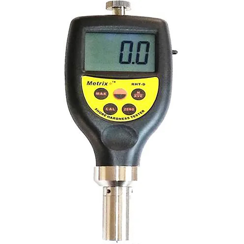 Digital Rubber Hardness Tester (Durometer) RHT-D - Plastic, Compact Design, Matte Black | LCD Display, Automatic Shutdown, Bluetooth Data Output, RS232/USB Connection, Average Value Calculation