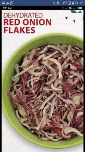 Dehydrated Red Onion Kibles - Size 3-8 Mm, Red Color | A Grade Quality, Dried Vegetable, 2 Years Shelf Life, Food Dehydrator Processed