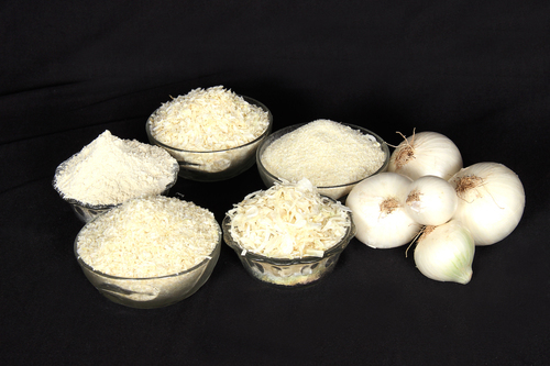Dehydrated White Onion Flakes - White Onions, Various Sizes, Off-white | Flavorful, Versatile, Long Shelf Life, Nutritious, Convenient, Easy to Use